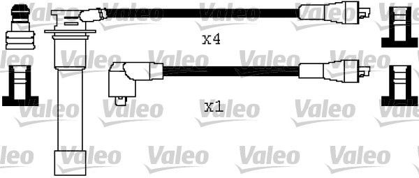 VALEO Комплект проводов зажигания 346596