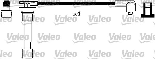 VALEO Комплект проводов зажигания 346598