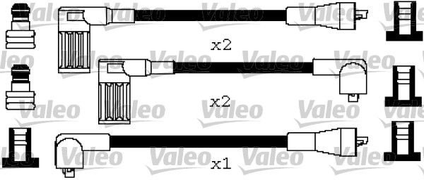 VALEO Комплект проводов зажигания 346616
