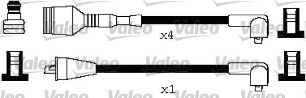 VALEO Комплект проводов зажигания 346625