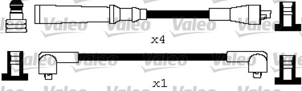 VALEO Комплект проводов зажигания 346641