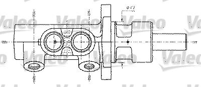 VALEO Главный тормозной цилиндр 402330