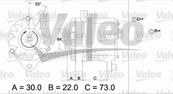 VALEO Генератор 436235