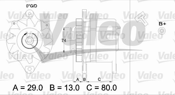 VALEO Генератор 436505