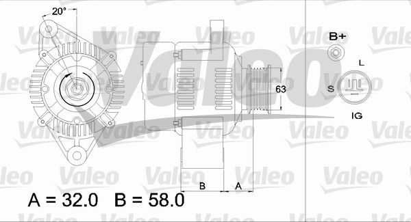 VALEO Генератор 436541