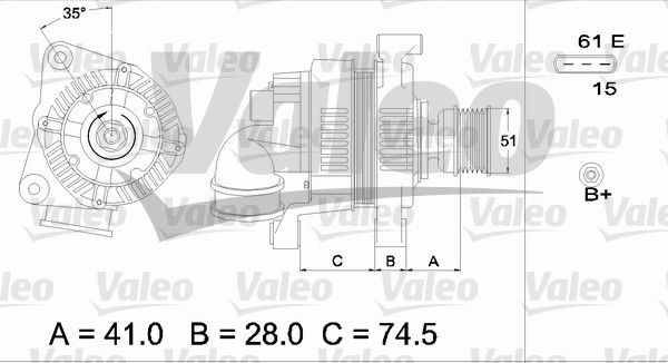 VALEO Ģenerators 437115