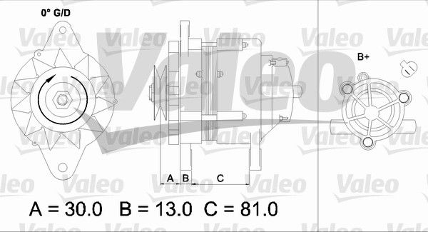 VALEO Генератор 437150