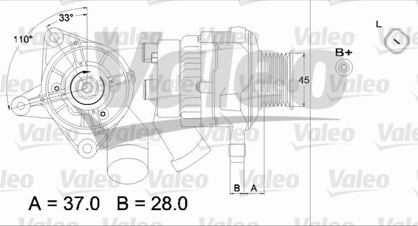 VALEO Генератор 437319