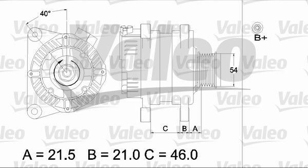 VALEO Генератор 437407