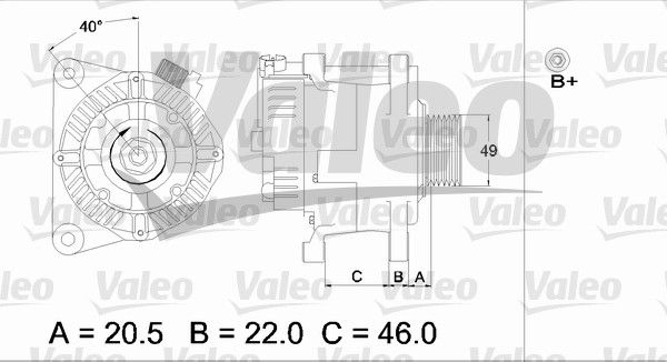 VALEO Генератор 437409