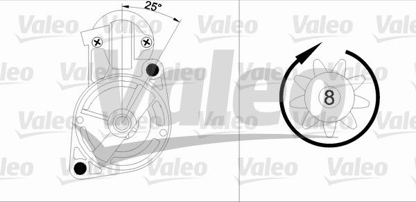 VALEO Starteris 455966