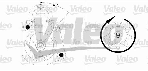 VALEO Starteris 458190