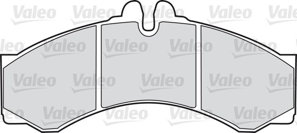 VALEO Комплект тормозных колодок, дисковый тормоз 541663
