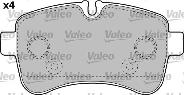 VALEO Комплект тормозных колодок, дисковый тормоз 541735
