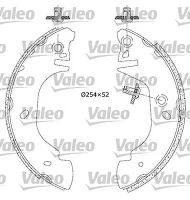 VALEO Bremžu loku komplekts 553845