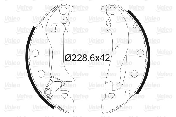 VALEO Комплект тормозных колодок 562764