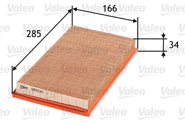 VALEO Gaisa filtrs 585020