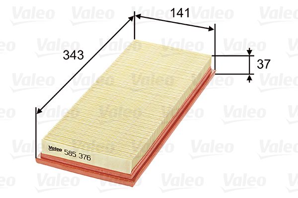 VALEO Gaisa filtrs 585376