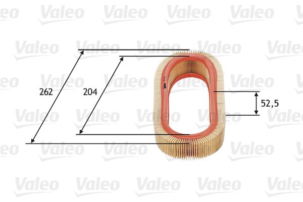 VALEO Воздушный фильтр 585641