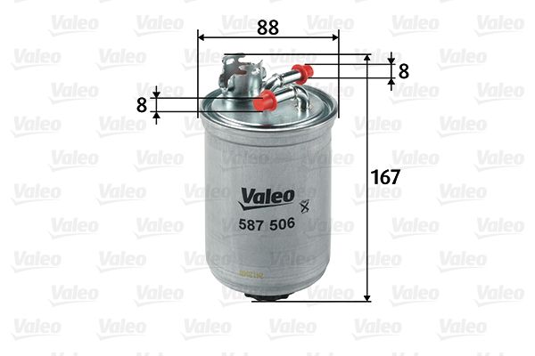 VALEO Топливный фильтр 587506