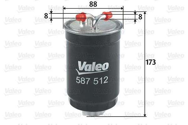VALEO Топливный фильтр 587512