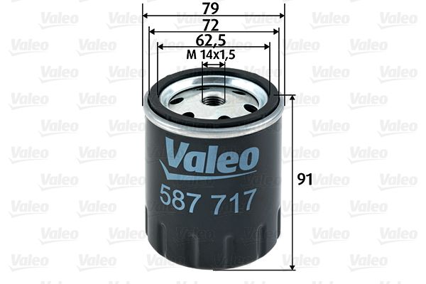VALEO Топливный фильтр 587717