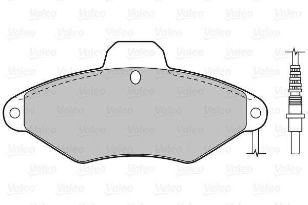 VALEO Комплект тормозных колодок, дисковый тормоз 598031