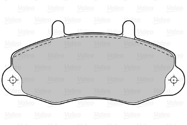 VALEO Комплект тормозных колодок, дисковый тормоз 598036
