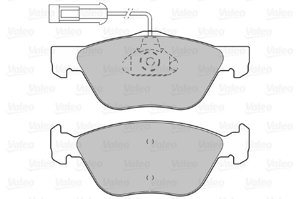 VALEO Комплект тормозных колодок, дисковый тормоз 598065
