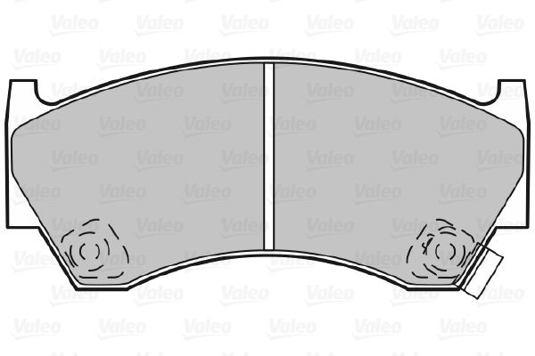 VALEO Комплект тормозных колодок, дисковый тормоз 598071