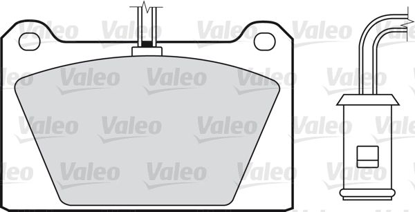 VALEO Комплект тормозных колодок, дисковый тормоз 598116