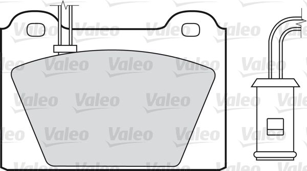 VALEO Комплект тормозных колодок, дисковый тормоз 598117