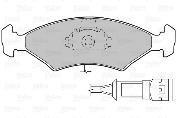 VALEO Комплект тормозных колодок, дисковый тормоз 598166