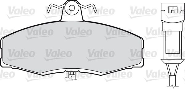 VALEO Комплект тормозных колодок, дисковый тормоз 598169