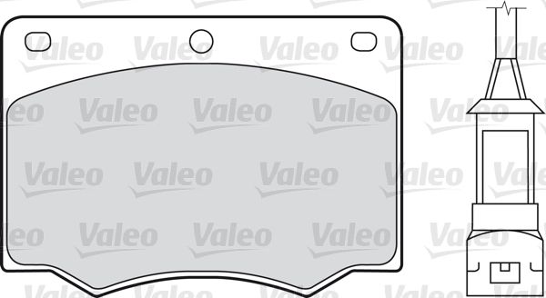 VALEO Комплект тормозных колодок, дисковый тормоз 598170