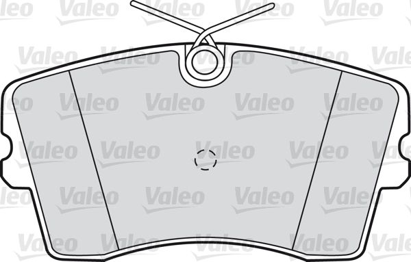 VALEO Комплект тормозных колодок, дисковый тормоз 598186