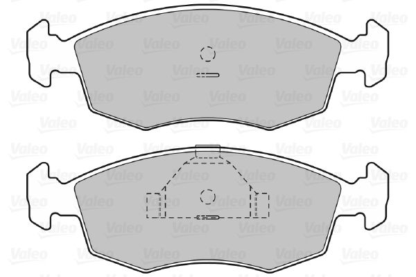 VALEO Комплект тормозных колодок, дисковый тормоз 598335