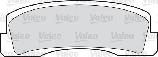 VALEO Комплект тормозных колодок, дисковый тормоз 598389