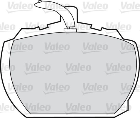 VALEO Комплект тормозных колодок, дисковый тормоз 598391