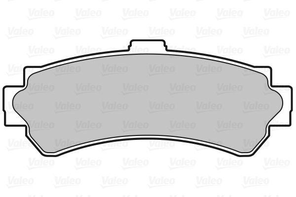 VALEO Комплект тормозных колодок, дисковый тормоз 598449