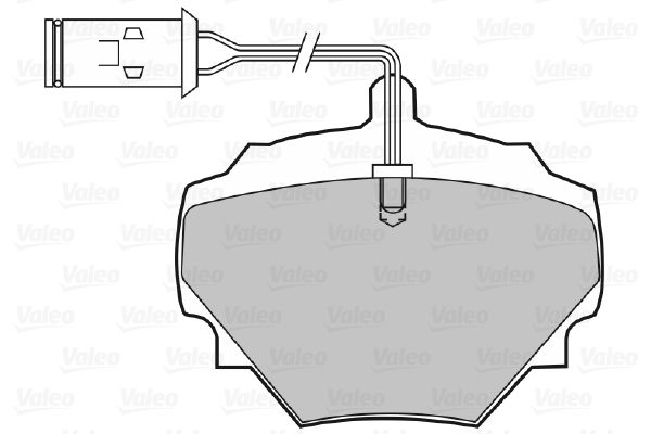 VALEO Комплект тормозных колодок, дисковый тормоз 598497
