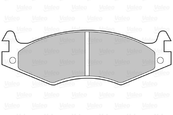 VALEO Комплект тормозных колодок, дисковый тормоз 598595