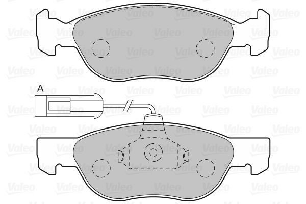 VALEO Комплект тормозных колодок, дисковый тормоз 598611