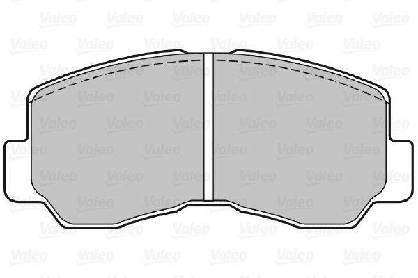 VALEO Комплект тормозных колодок, дисковый тормоз 598620