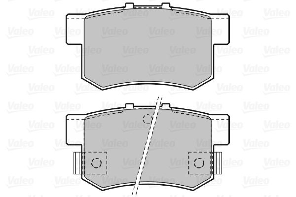 VALEO Комплект тормозных колодок, дисковый тормоз 598682