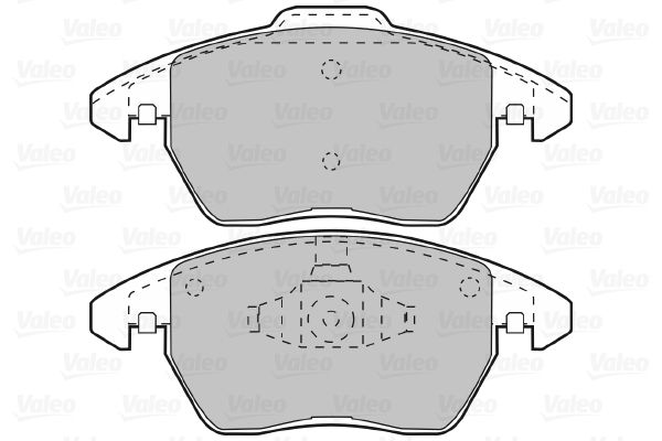 VALEO Комплект тормозных колодок, дисковый тормоз 598715