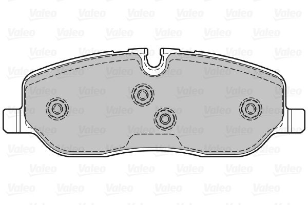 VALEO Комплект тормозных колодок, дисковый тормоз 598741