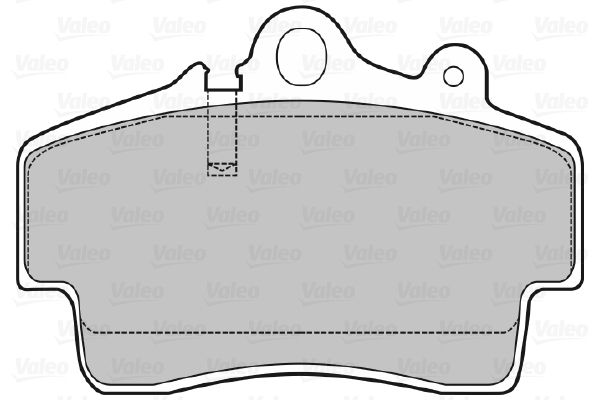 VALEO Комплект тормозных колодок, дисковый тормоз 598766