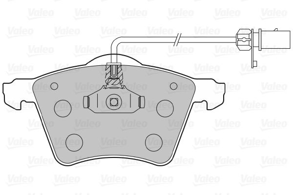VALEO Комплект тормозных колодок, дисковый тормоз 598801