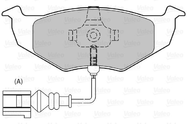 VALEO Комплект тормозных колодок, дисковый тормоз 598805